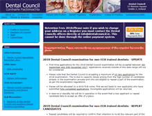 Tablet Screenshot of dentalcouncil.ie